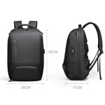 Load image into Gallery viewer, men black office backpack
