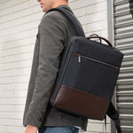 Load image into Gallery viewer, Fine craft leather backpack with simple design
