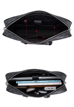Load image into Gallery viewer, Leather Business Laptop Briefcase 361 Small Size Black
