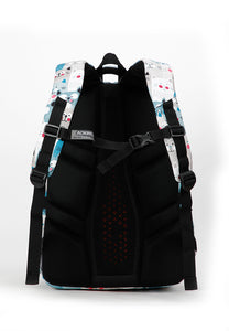 Aoking 升級版懸浮護脊彈力肩帶減重書包背包 GN62070B淺藍色貓貓 (中學生Size, 小學生Size) GN62070B