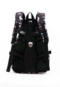 Aoking 升級版懸浮護脊彈力肩帶減重書包背包 GN62070B黑色獨角獸 (中學生Size, 小學生Size)