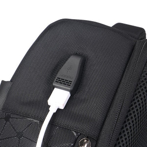 men usb charging backpack