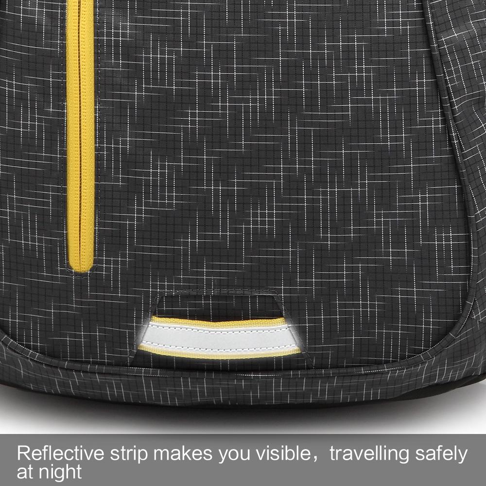 Teenager bag with reflective strip
