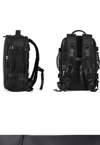 Waterproof Travel Business Backpack With Shoes Compartment Men and Women 6692 Black
